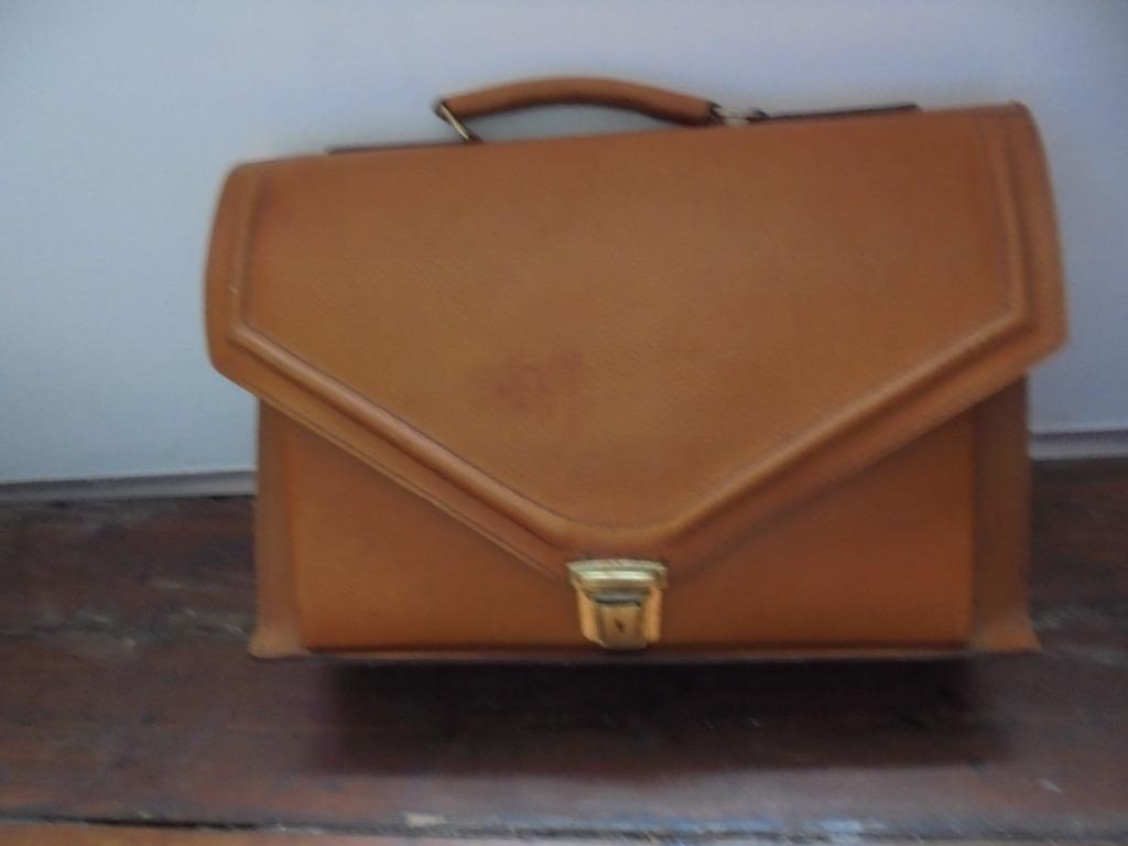 Stevige vintage lederen schooltas, Ophalen of Verzenden