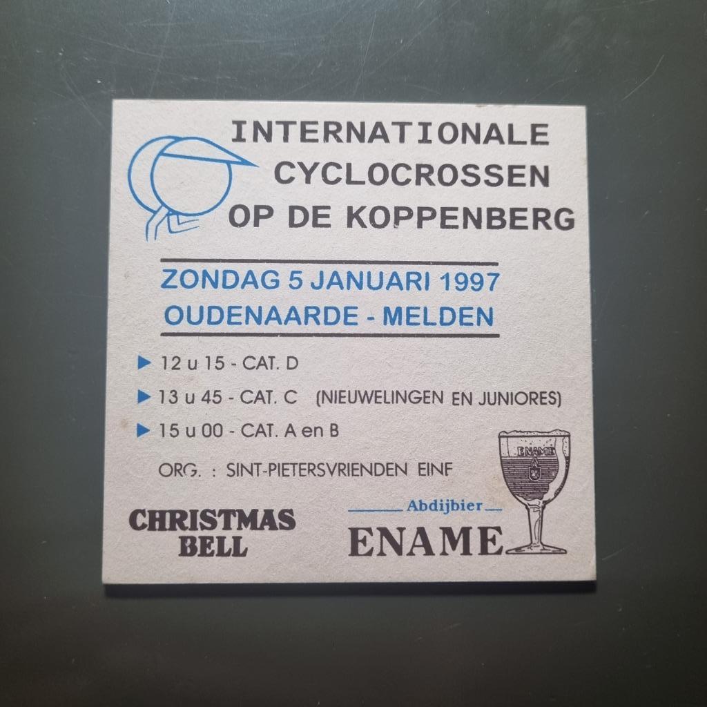 Sous Bock Christmas Bell - Ename (modèle 1), Ophalen of Verzenden, Gebruikt, Viltje(s), Overige merken