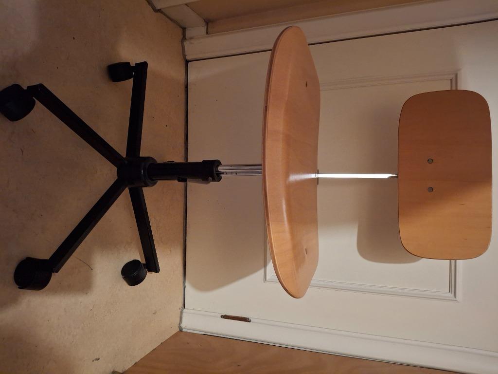 Vintage bureaustoel Deens hout, Enlèvement, Comme neuf, Chaise de bureau