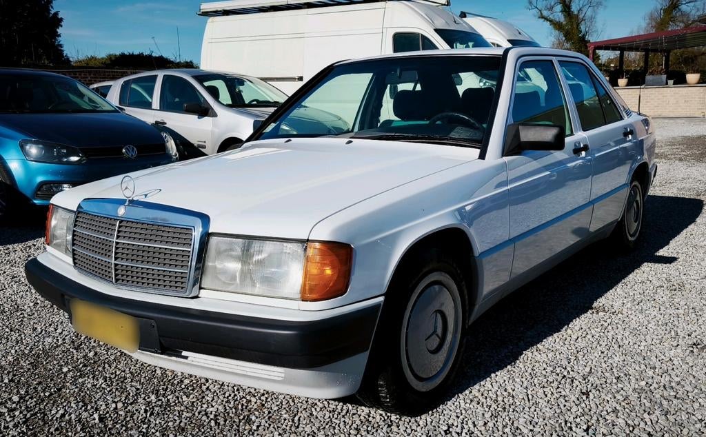 🆕OLDTIMER•MERCEDES 190_2.0 i (122CH)_01/1991💢No A/C💢, 90 kW, Entreprise, Boîte manuelle, Bleu