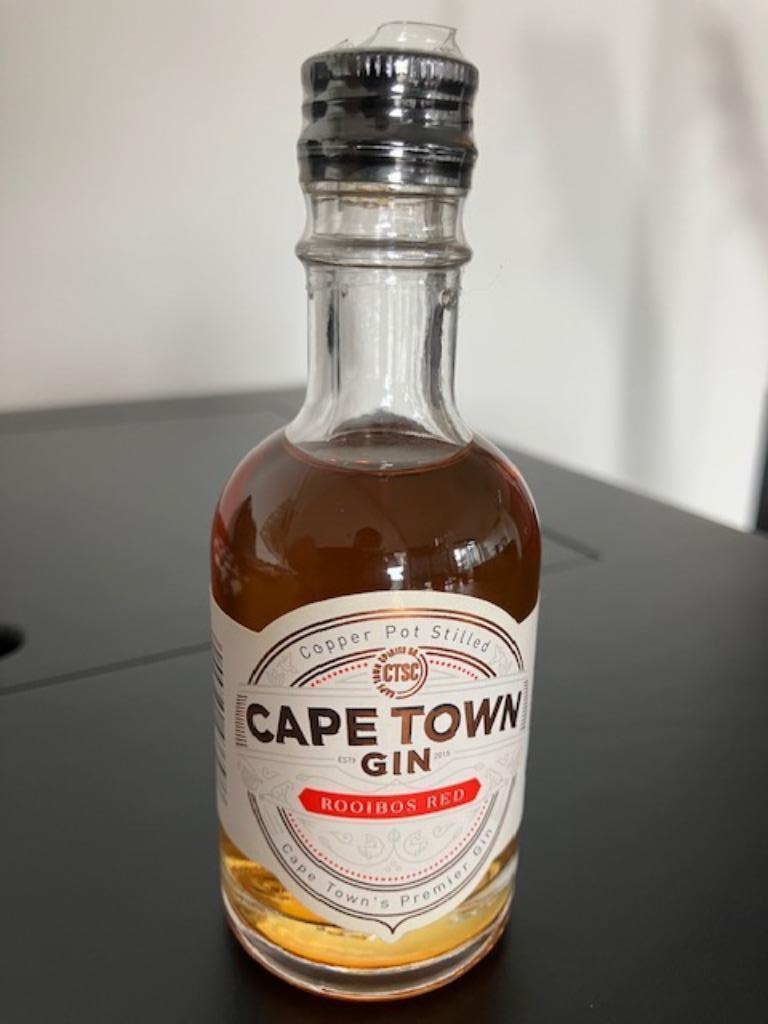 Cape Town Gin Rooibos Red mini flesje 50 ml uit Zuid-Afrika, Verzamelen, Wijnen, Ophalen, Afrika, Overige typen, Nieuw