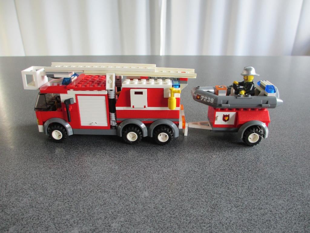 lego city 7239, Ophalen, Zo goed als nieuw, Complete set, Lego