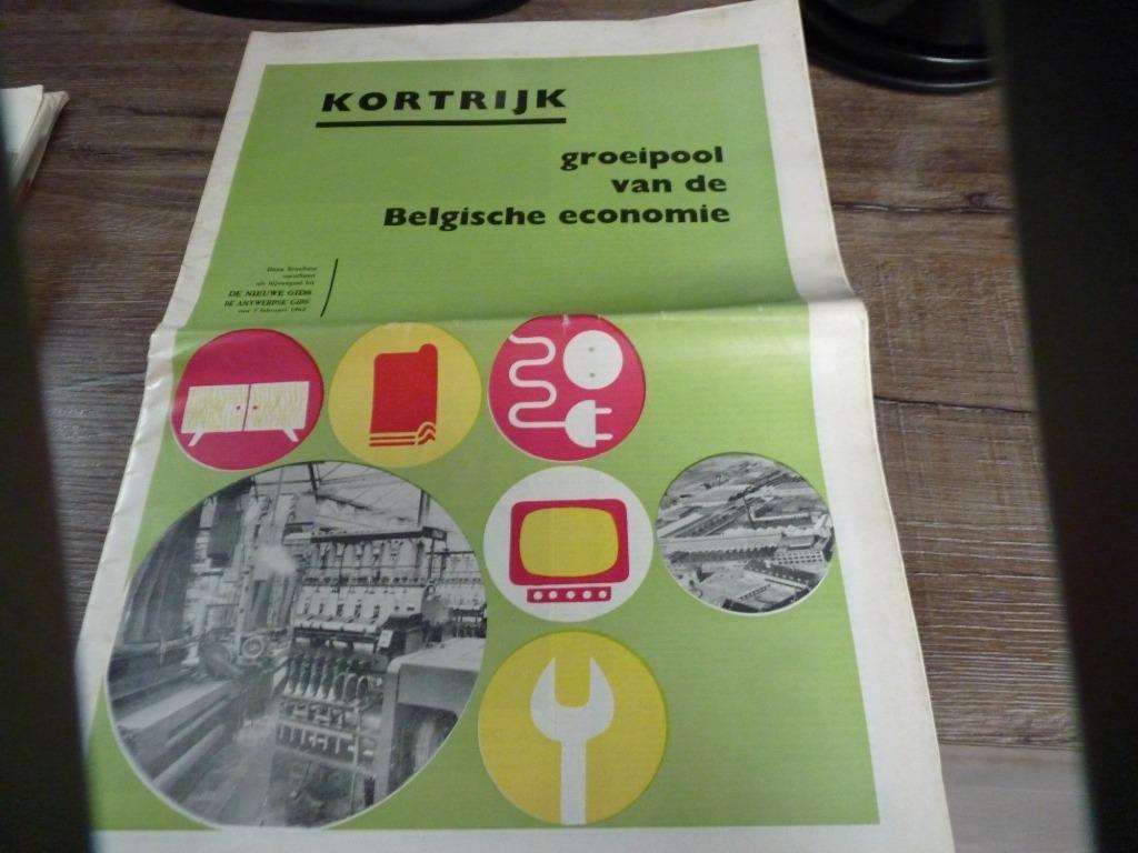 Grote brochure : Kortrijk groeipool vd Belgische economie 19, Ophalen of Verzenden, Gelezen