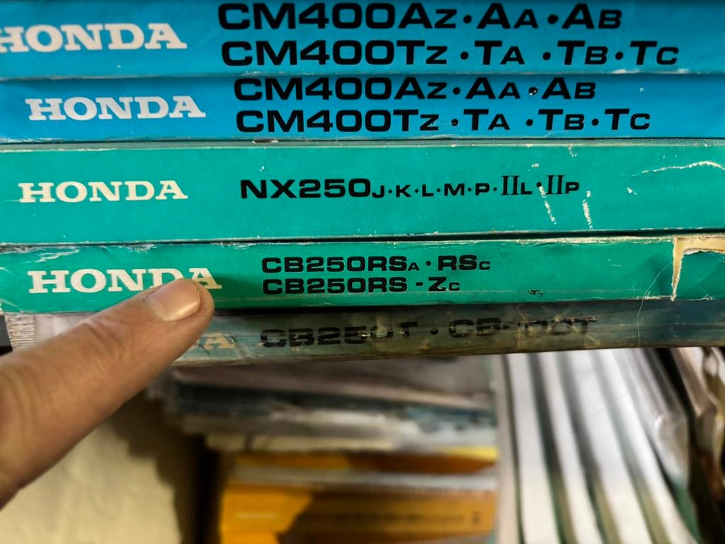 Partsmanual Honda CB250RS, Motoren, Ophalen of Verzenden, Honda