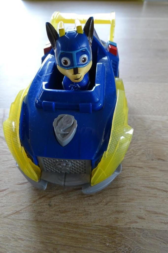 Paw Patrol Chase mighty pup wagen, Kinderen en Baby's, Speelgoed | Actiefiguren, Gebruikt, Ophalen of Verzenden