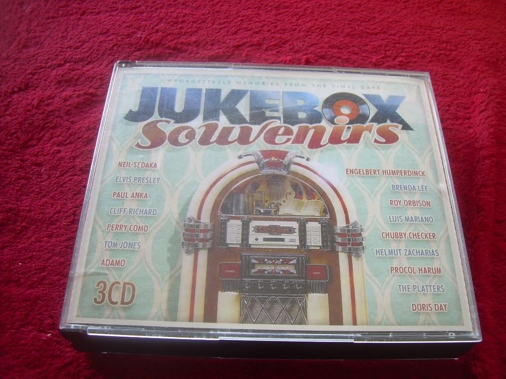 3 CD BOX - Jukebox Souvenirs, Ophalen of Verzenden, Zo goed als nieuw, Pop, Boxset