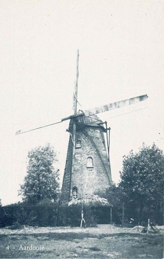 Aardooie - molen, Ophalen of Verzenden, 1960 tot 1980, Ongelopen, West-Vlaanderen