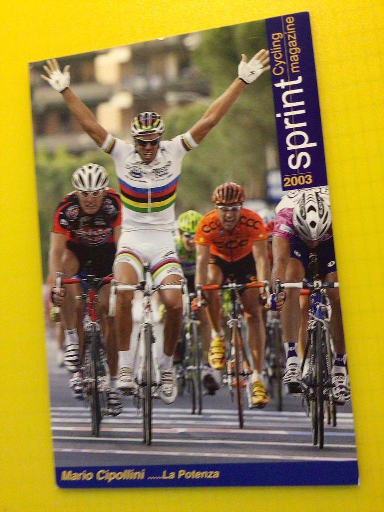 wielerkaart 2003 wk  team acqua sapone mario cipollini, Verzenden, Zo goed als nieuw