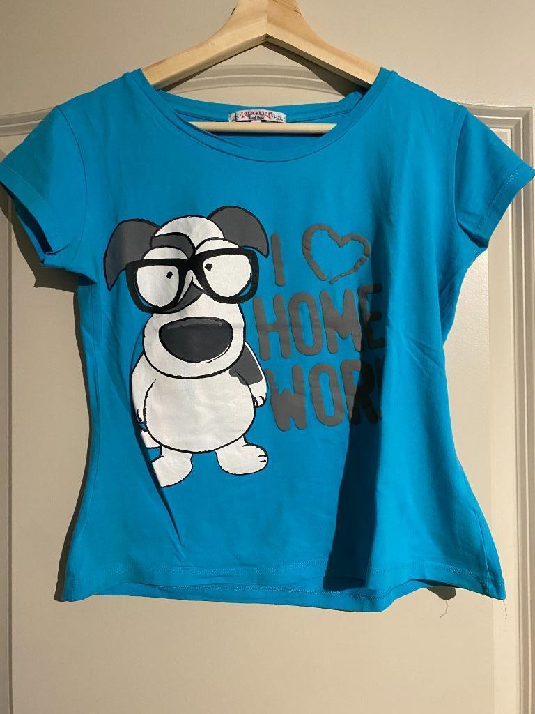 Blauwe T-shirt Lola & Liza maat XL, Maat 46/48 (XL) of groter, Ophalen of Verzenden, Zo goed als nieuw, Korte mouw