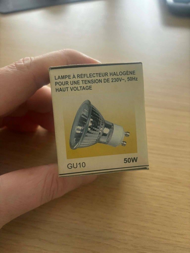 5 stuks GU10 halogeen lamp / géén led, Halogeen, Nieuw, Ophalen of Verzenden, Glas