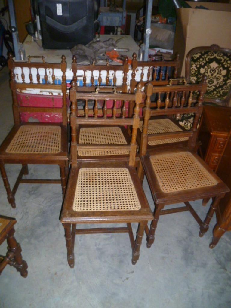 5 MECHELSE STOELEN+ 2, Antiek en Kunst, Ophalen