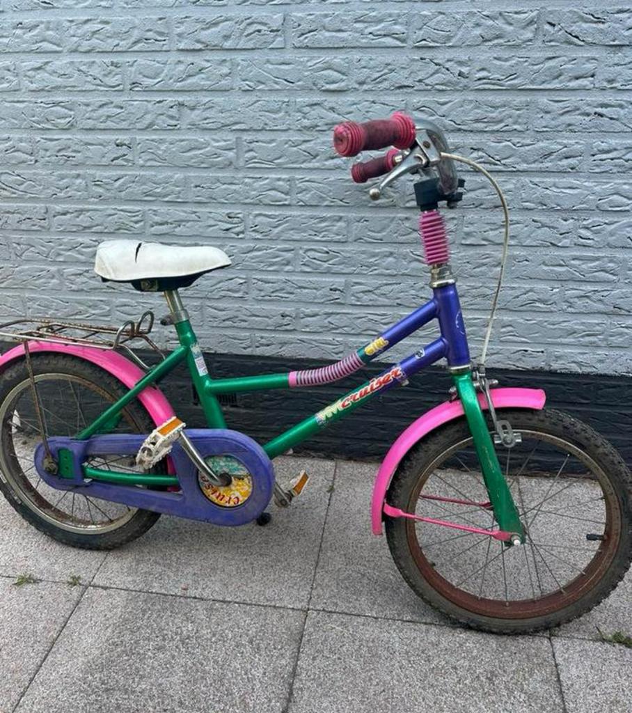 Vintage retro fiets 16 inch, Fietsen en Brommers, Fietsen | Kinderfietsjes, Ophalen