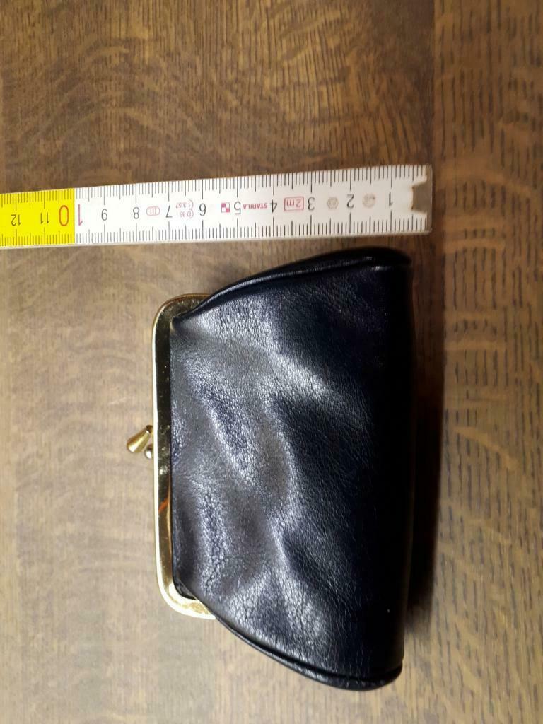 Geldbeugel met 2 vakjes, Handtassen en Accessoires, Portemonnees, Ophalen of Verzenden, Nieuw, Zwart, Met knipsluiting