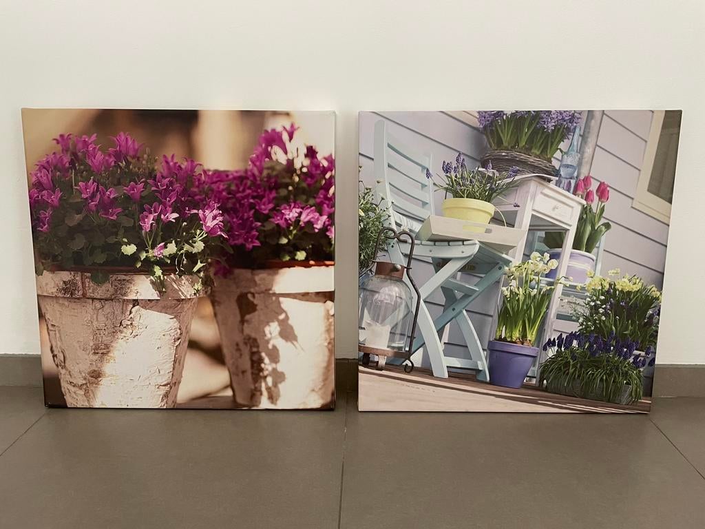 Canvas bloemen tuin lente zomer - NIEUW, Ophalen, Nieuw