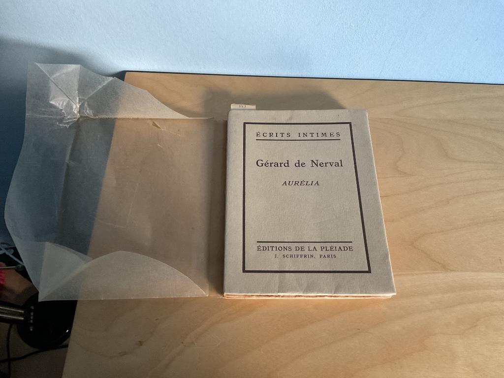 Genummerd boek van Gérard de Nerval (Aurélia), Ophalen of Verzenden, Gérard de Nerval, Europa overig