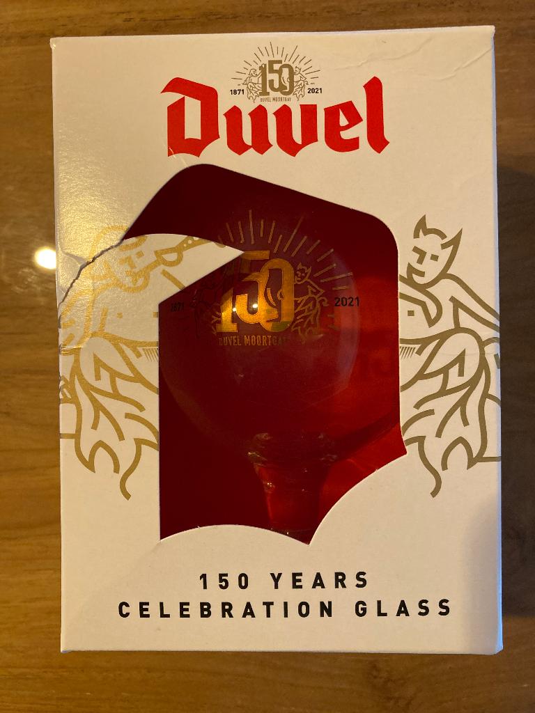 Duvel glas “150 jaar”, Ophalen, Nieuw, Glas of Glazen, Duvel