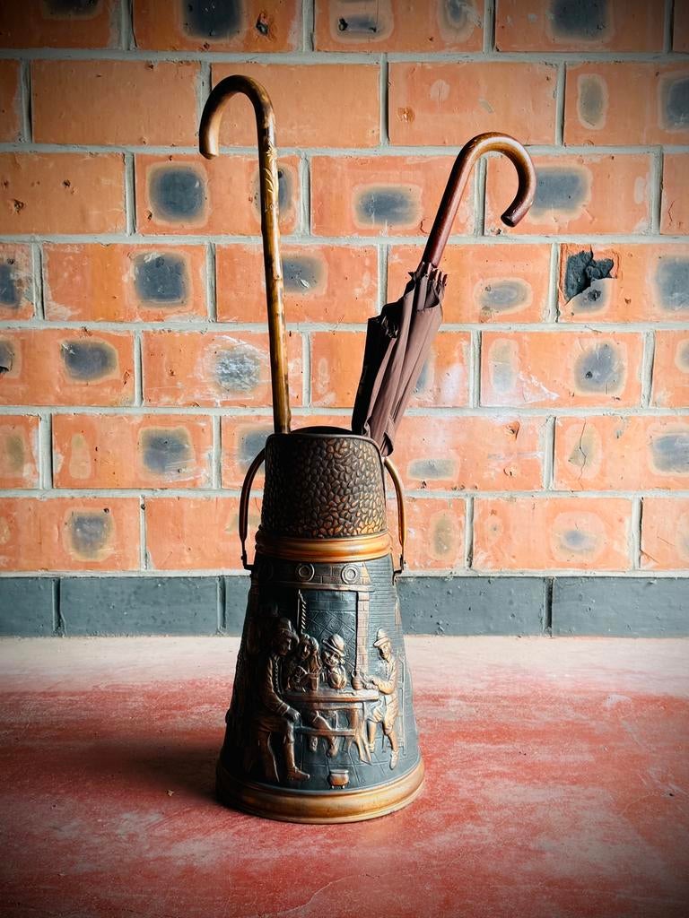 Koperen kolenkan, 75 jaar oud., Ophalen of Verzenden, Zo goed als nieuw
