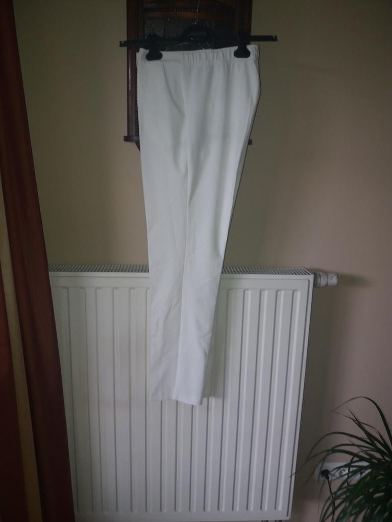 Volledig nieuwe witte broek  "MELVIN" e, Kleding | Dames, Ophalen of Verzenden, Nieuw, Maat 38/40 (M)