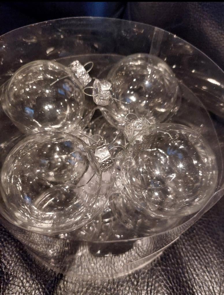 Glazen Kerstballen, Ophalen of Verzenden, Zo goed als nieuw