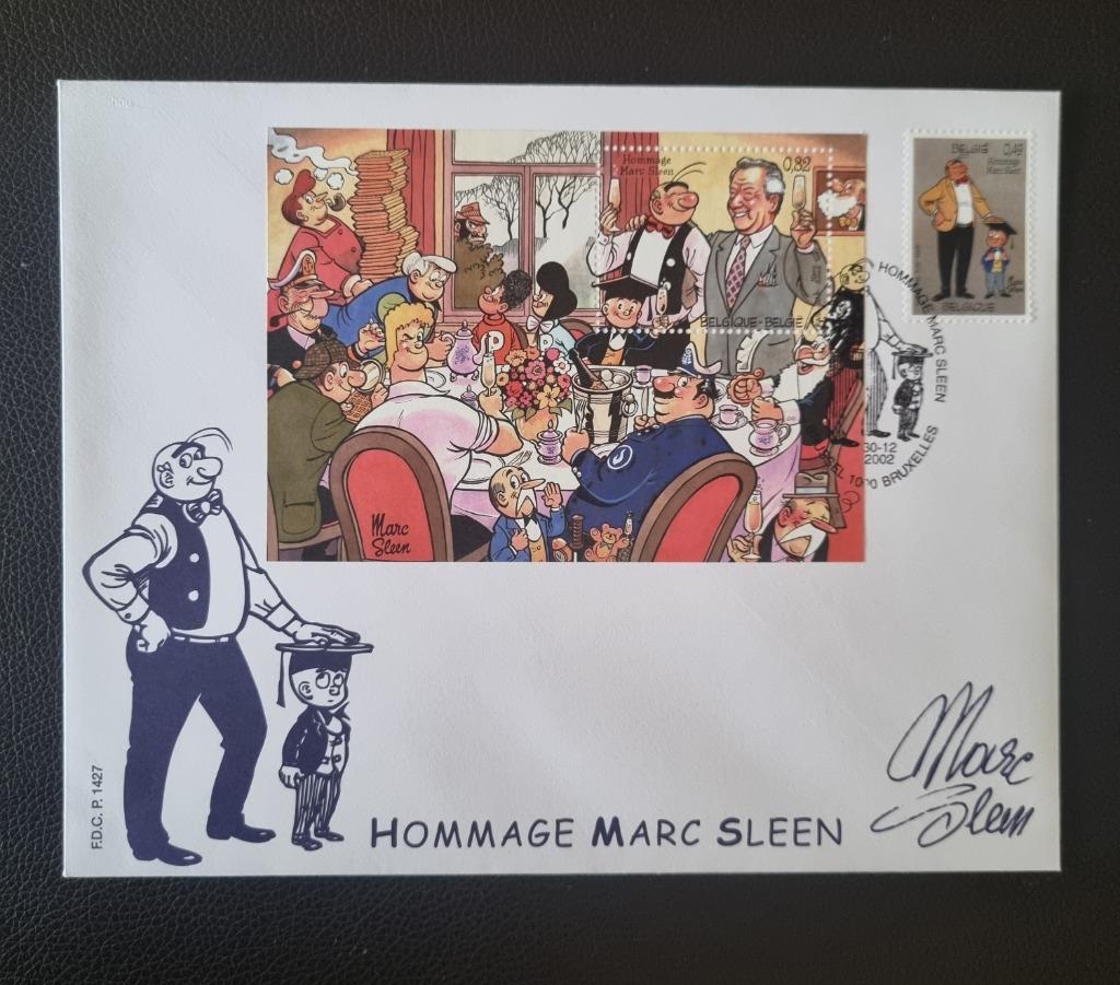 Nero Sleen FDC België, Postzegels en Munten, Met stempel, Ophalen of Verzenden, Gestempeld, 1e dag stempel