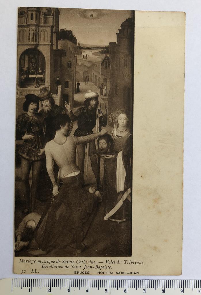 32 LL. Mariage mystique de Sainte Catherine – Volet du Tript, Ophalen of Verzenden, Voor 1920, Ongelopen, Overige thema's