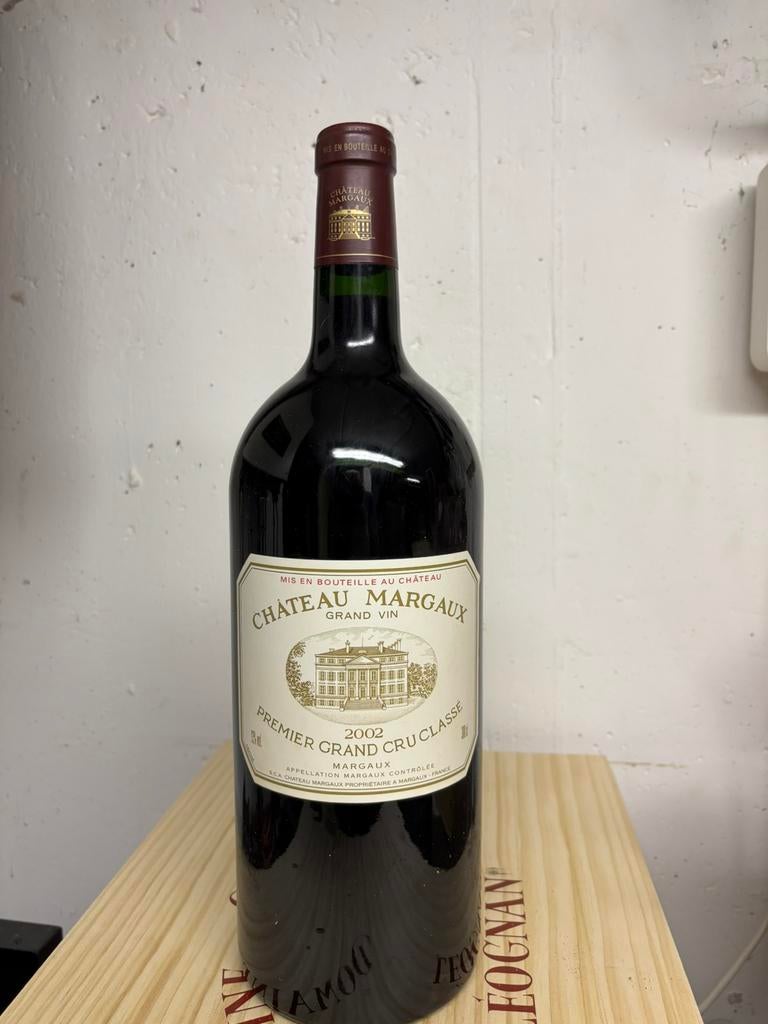 Chateau Margaux 2002 dubbele Magnum, Ophalen, Frankrijk, Zo goed als nieuw, Rode wijn