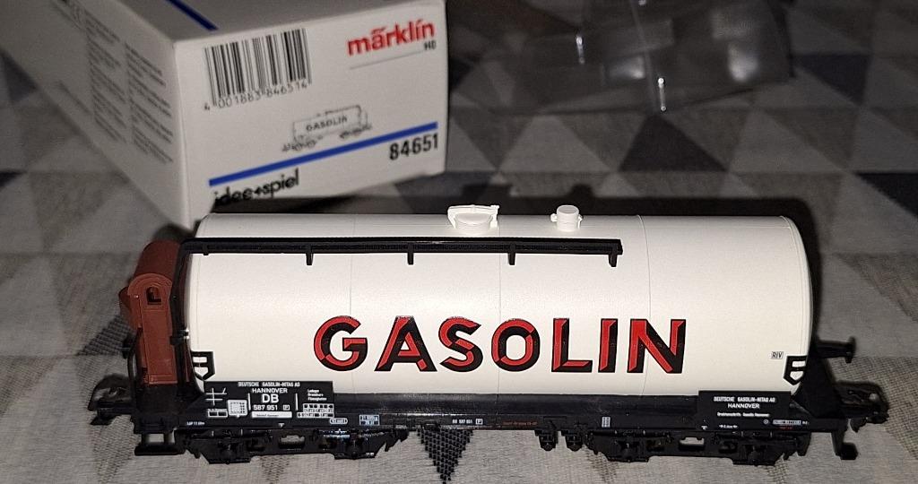 Märklin HO 84651 ketelwagen "Gasolin" van de DB, Ophalen of Verzenden, Zo goed als nieuw, Wagon, Märklin