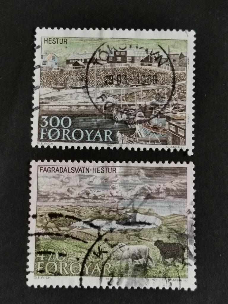 Îles Féroé/Foroyar 1987 - île d'Hestur - moutons, Timbres & Monnaies, Timbres | Europe | Scandinavie, Enlèvement ou Envoi, Danemark