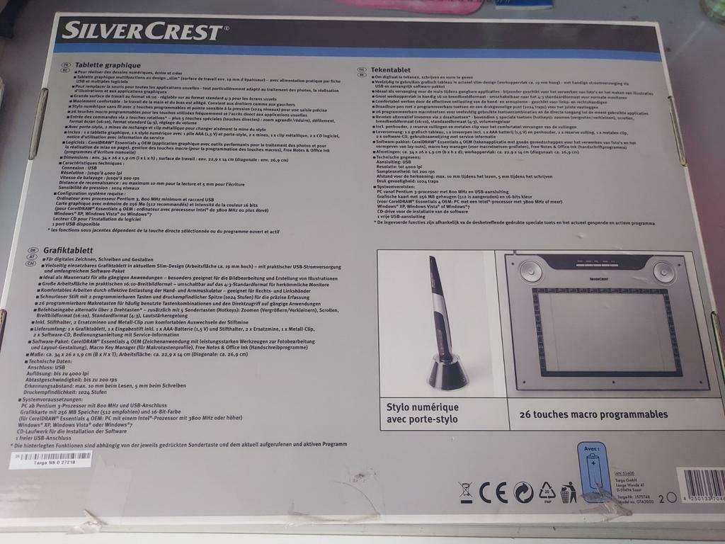 Tablette graphique SilverCrest, Enlèvement ou Envoi, Comme neuf
