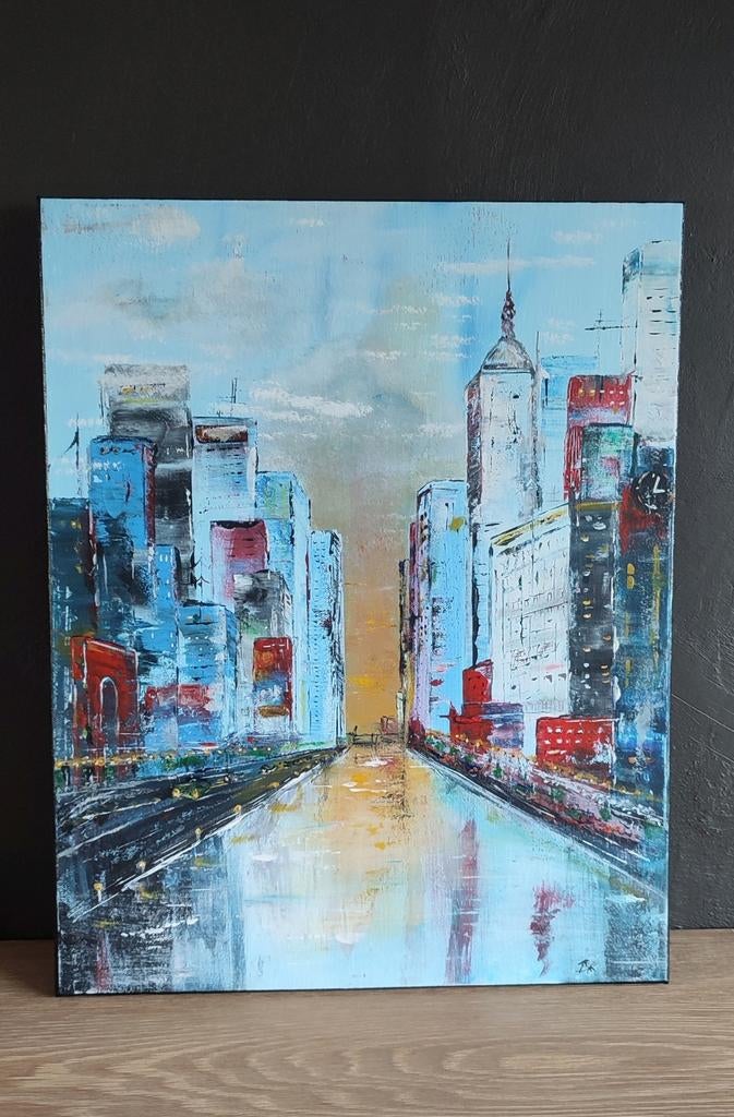 Abstract schilderij op canvas, Enlèvement