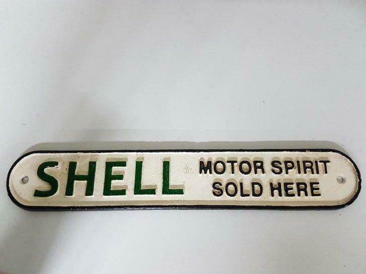 Shell reclame bord gietijzer, Verzamelen, Ophalen of Verzenden, Nieuw