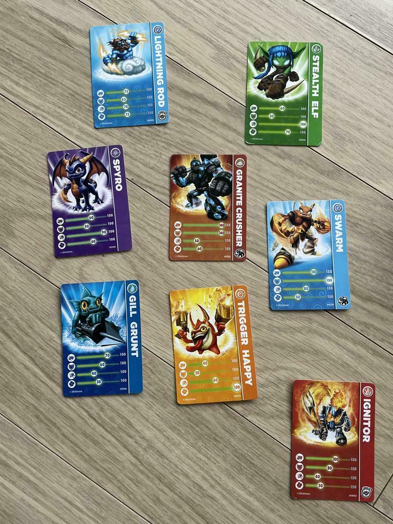 Cartes Skylander (sans figurines), Enlèvement ou Envoi, Comme neuf