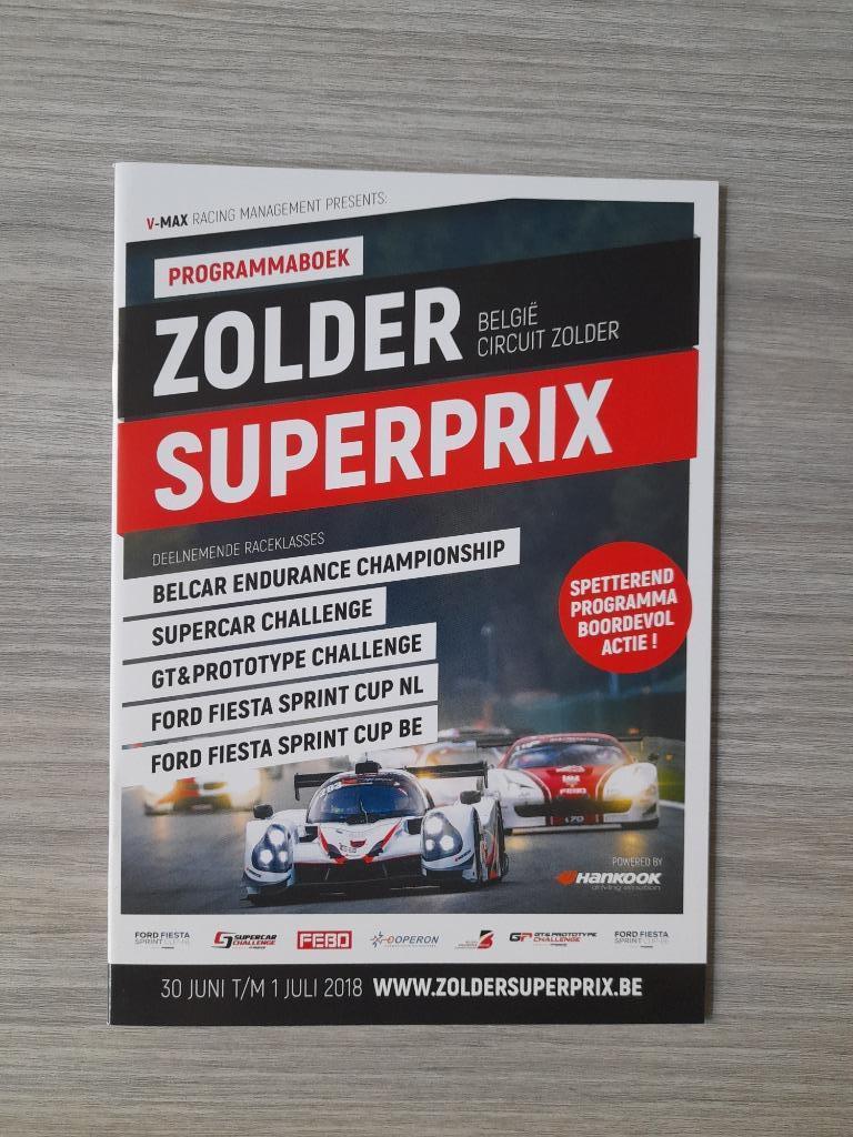 Zolder Supeprix 2018 Circuit Zolder - Official Programme, Ophalen of Verzenden, Zo goed als nieuw, Overige merken