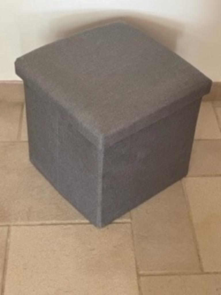 Opvouwbare, vierkantige poef (opbergruimte)  NIEUW, Ophalen of Verzenden, Nieuw