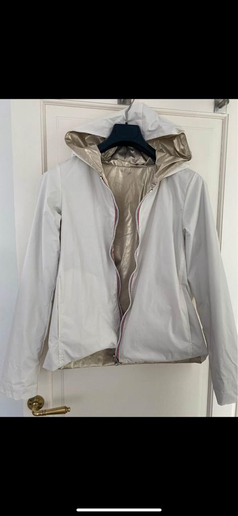 Veste réversible blanche et doré clair ( 14 ans ), Enlèvement, Comme neuf, Taille 46 (S) ou plus petite, Blanc