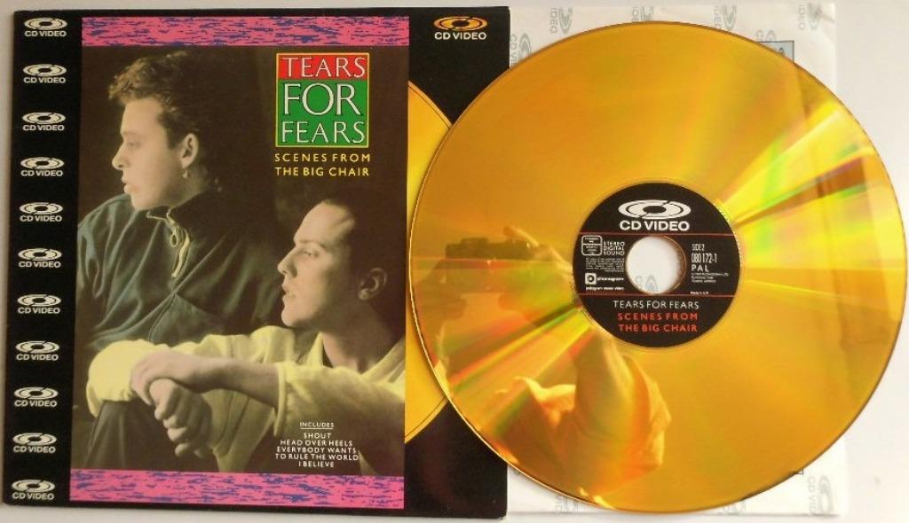 TEARS FOR FEARS SCENES FROM THE BIG CHAIR 12" CD VIDEO, Envoi, Comme neuf