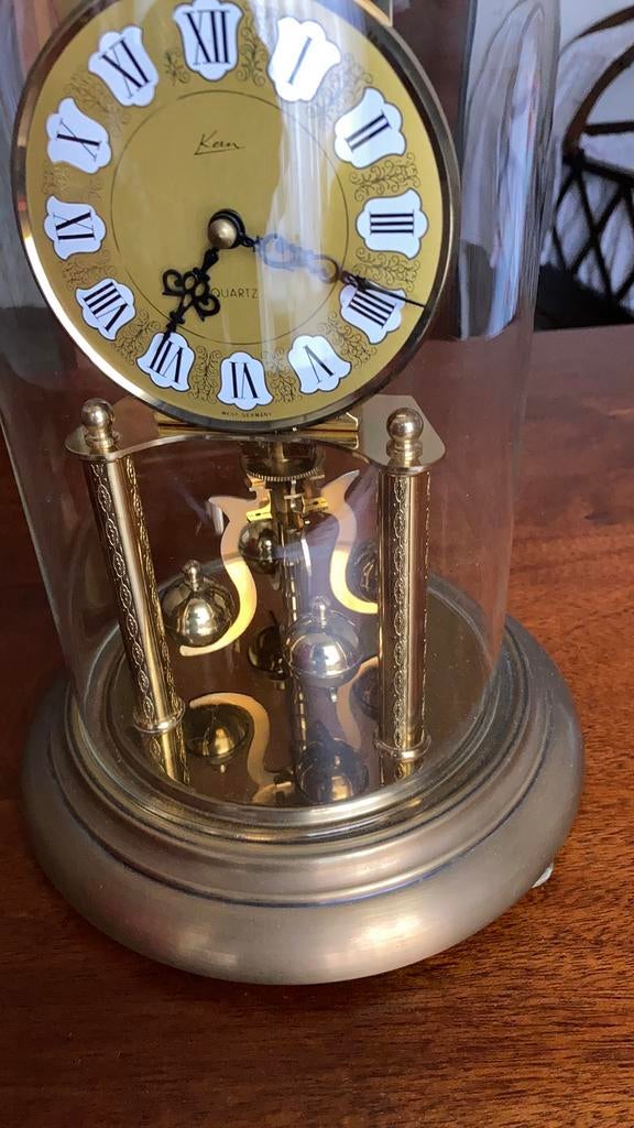 Pendule onder glazen stolp, Antiek en Kunst, Antiek | Klokken, Ophalen