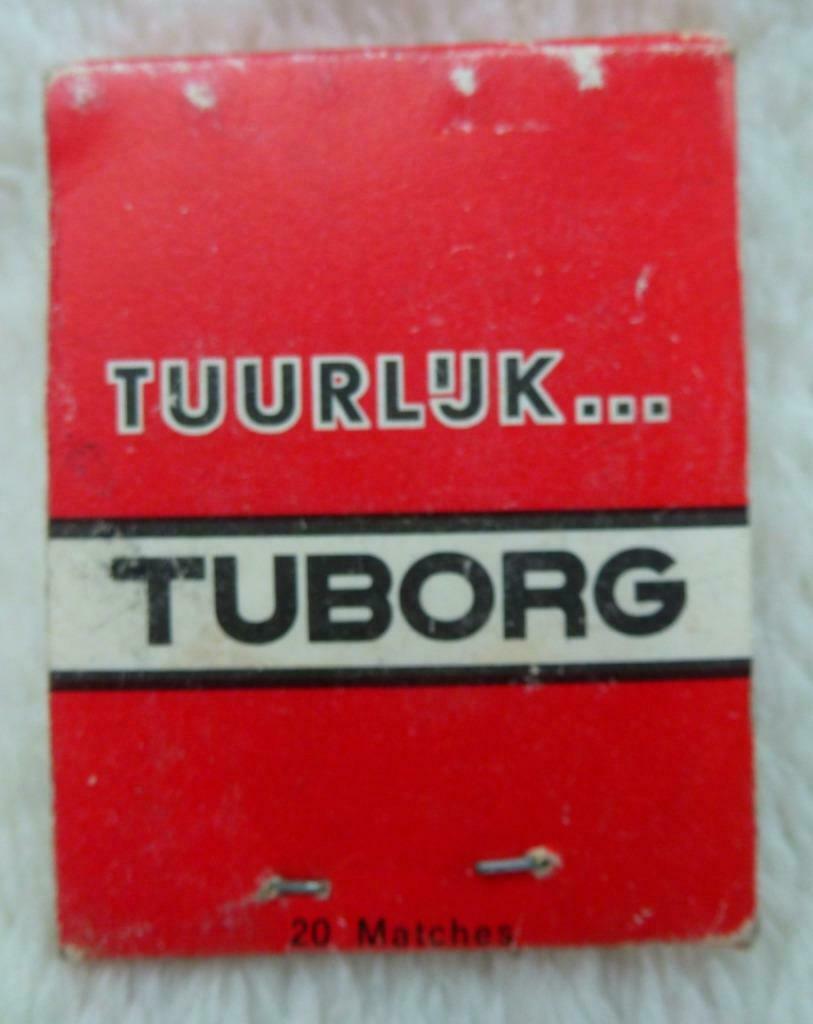 lucifer mapje Tuborg, Verzenden, Zo goed als nieuw, Luciferdoosjes of -merken