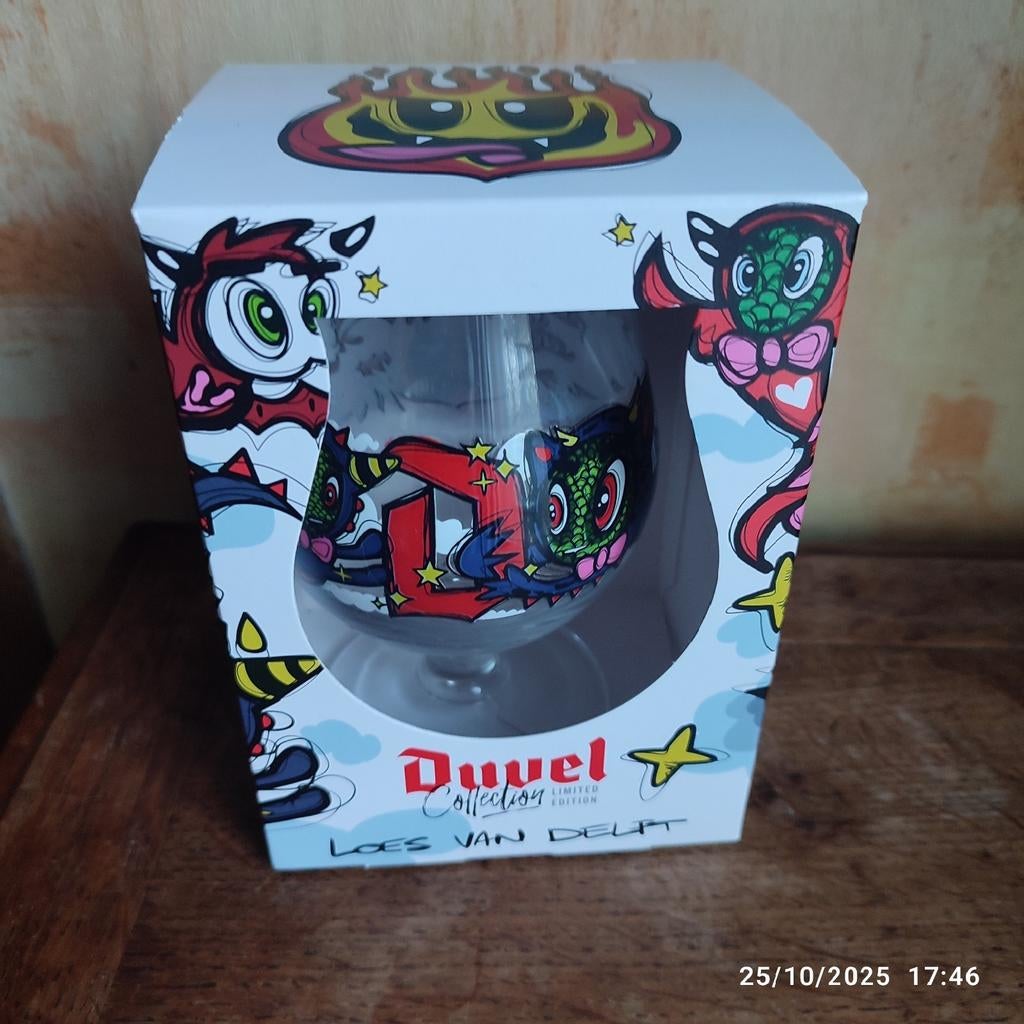 LOES VAN DELFT Duvelglas., Verzamelen, Ophalen of Verzenden, Nieuw, Glas of Glazen, Duvel