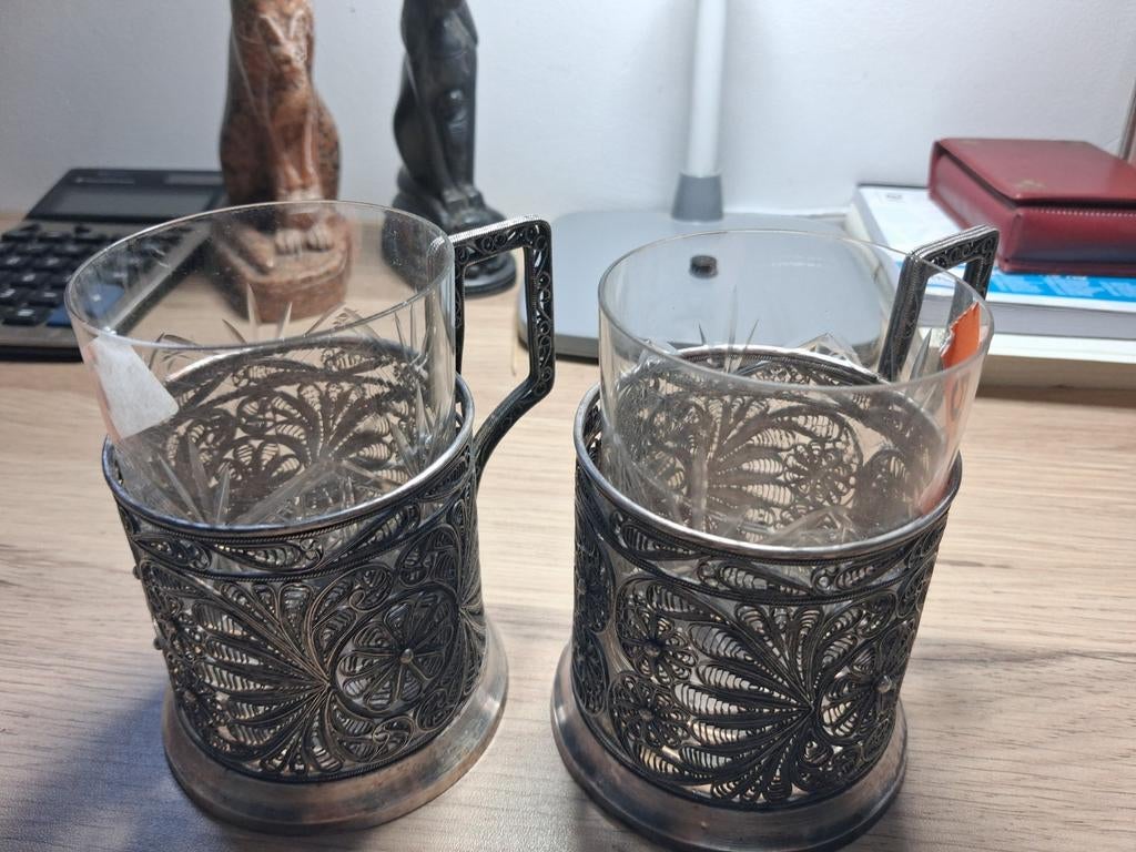 Zilveren tassen. Zeldzaam ,, Antiek en Kunst, Ophalen