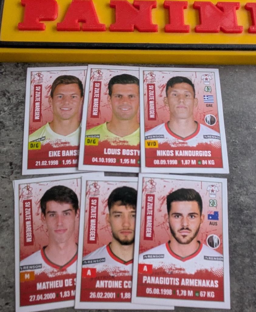 PANINI STICKERS FOOTBALL 2020/2021 MERCATO’s WAREGEM 6X, Ophalen of Verzenden, Nieuw