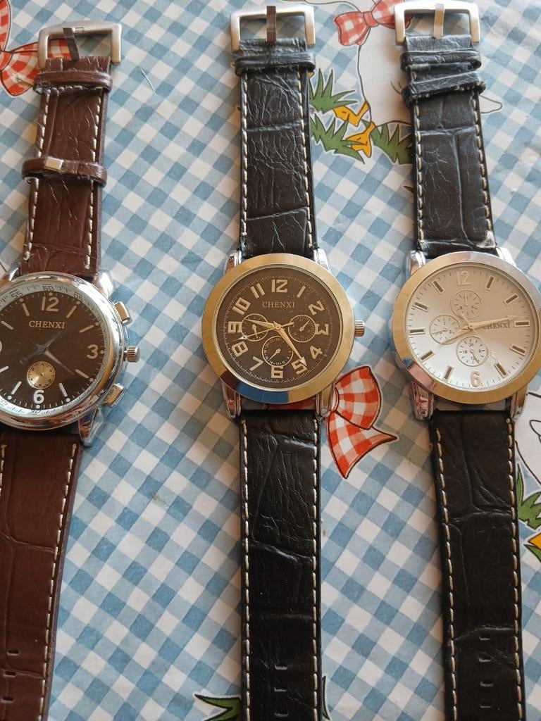 3 heren horloges, Ophalen, Zo goed als nieuw