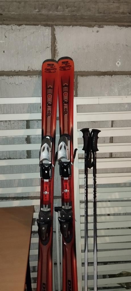 Paires de skis et battons, Sports & Fitness, Enlèvement, Utilisé, Skis