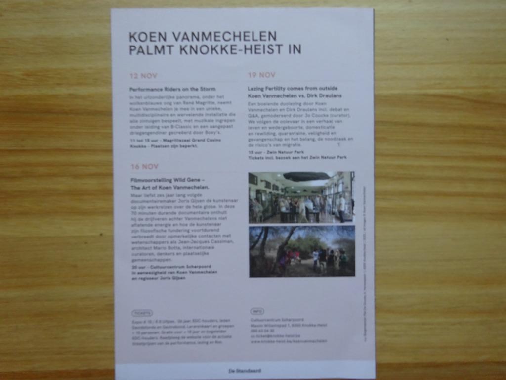 Koen Vanmechelen 2022 invitatie Scharpoord, renaissance, Ophalen of Verzenden, Nieuw