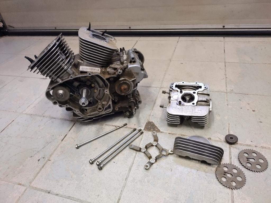 yamaha virago 250 motorblok voor onderdelen, Motoren, Ophalen of Verzenden, Gebruikt