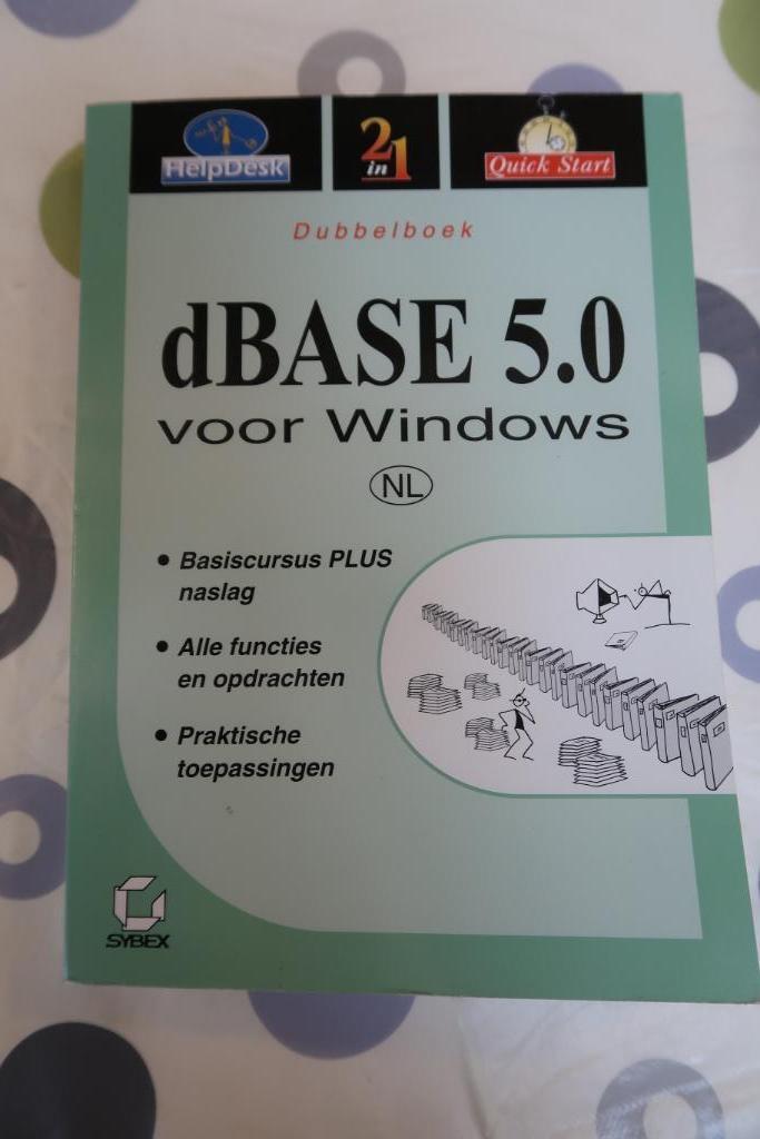Dubbelboek dBase 5.0 voor Windows (NL), Boeken, Informatica en Computer, Ophalen, Software, Zo goed als nieuw, H.J. Leydens-Bartray