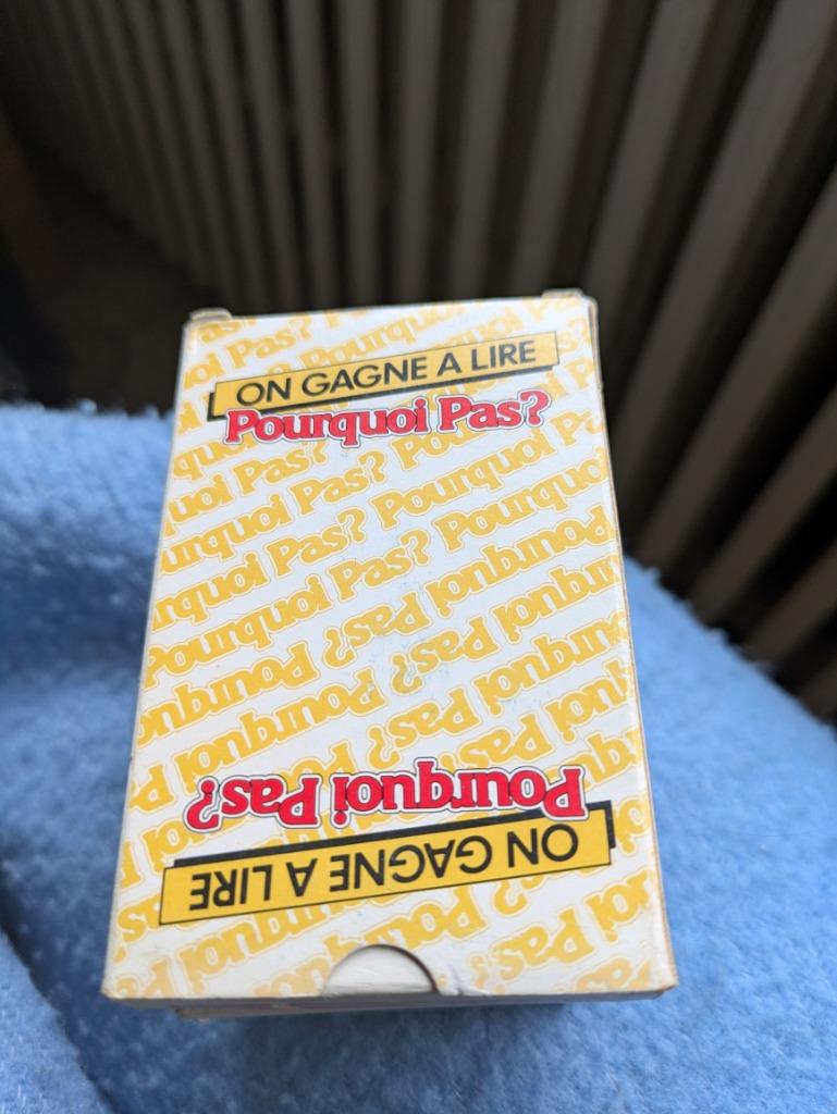 Pourquoi pas, Enlèvement ou Envoi, Comme neuf, Carte(s) à jouer