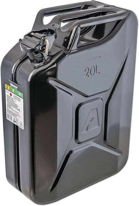 metalen jerrycan 20L | Zwart | GRATIS LEVERING, -, Verzenden, -, Nieuw