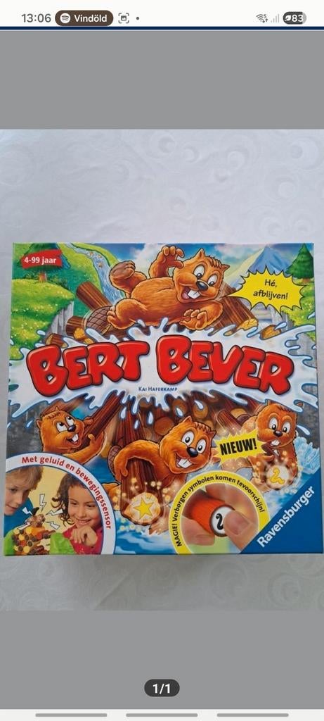 Bert bever gezelschap spel, Hobby en Vrije tijd, Ophalen, Gebruikt