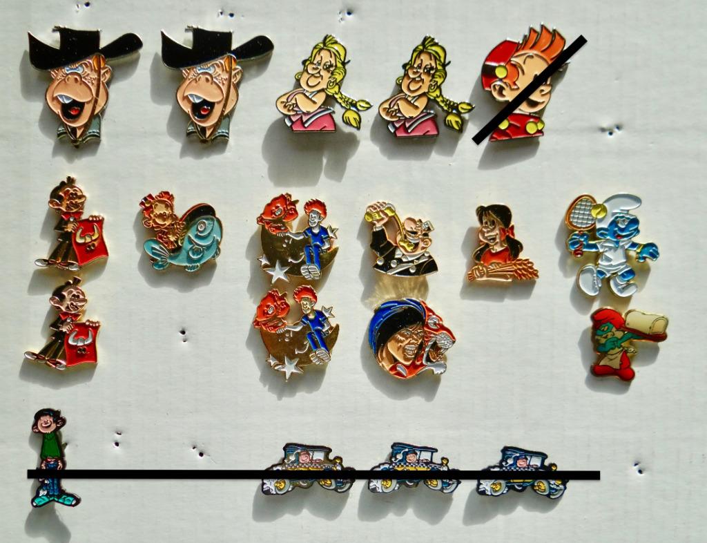 Pin's bandes dessinées, Enlèvement, Comme neuf